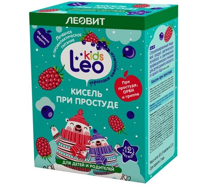 Леовит Leo Kids Кисель детский при простуде пак 5 шт