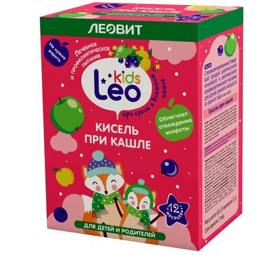 Леовит Leo Kids Кисель детский при кашле пак 5 шт