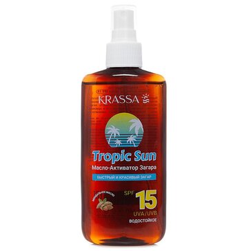 KRASSA Tropic Sun Масло-Активатор загара SPF15 150 мл