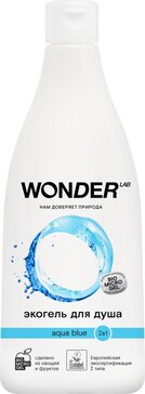 Wonder lab экогель детский для душа 2в1 aqua blue 550мл