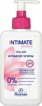 Флоресан гель деликатный для интимной гигиены intimate sensitive 250мл ф-270