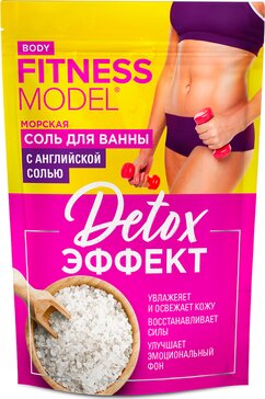 Фитокосметик fitness model соль морская для ванны detox-эффект 500г