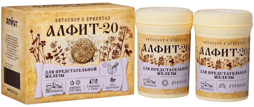 Фитосбор Алфит-20 для профилактики и лечения простатита в Барнауле