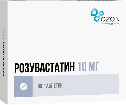 Розувастатин таб 10 мг 90 шт 