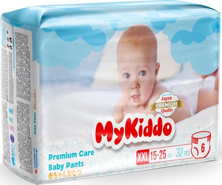 Mykiddo premium подгузники-трусики р.xxl /15-25кг 32 шт