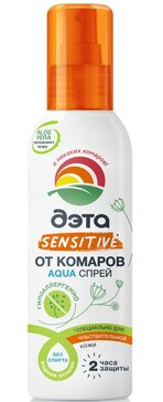 Дэта Aqua спрей от комаров Sensitive 100 мл