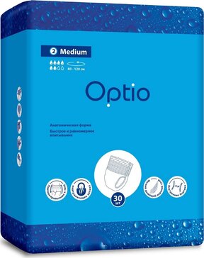 Optio Подгузники-трусы для взрослых р.M 30 шт