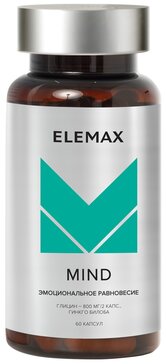 Elemax Майнд Глицин и Гингко Билоба капс 60 шт