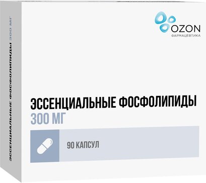 Эссенциальные фосфолипиды капс. 300 мг 90 шт 