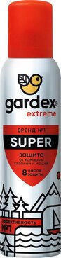 Gardex Extreme Super Аэрозоль-репеллент от комаров, мошек, насекомых 150 мл