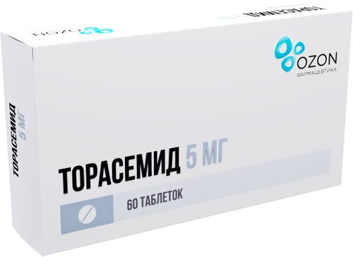 Торасемид таб 5 мг 60 шт 