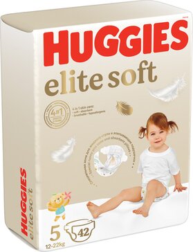 Huggies elite soft подгузники р.5 12-22кг 42 шт