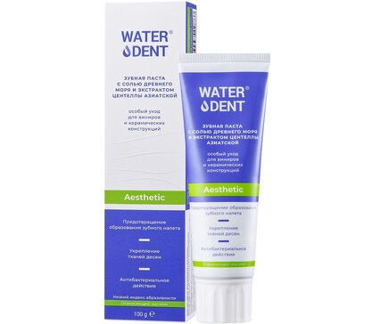 WATERDENT Зубная паста для виниров и керамических конструкций Aesthetic 100 г 