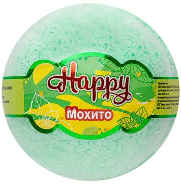 Бурлящий шар для ванны Happy Мохито 120 г