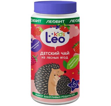 Леовит Leo Kids Чай детский 6мес+ из лесных ягод гранулированный быстрорастворимый 200 г 