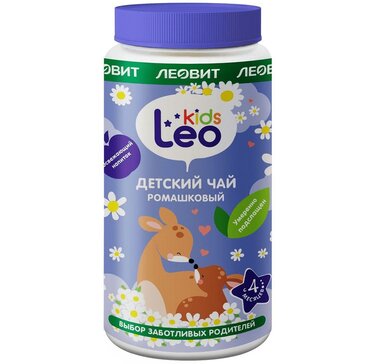 Леовит Leo Kids Чай детский 4мес+ Ромашковый гранулированный быстрорастворимый 200 г 