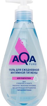 Aqa pure гель для ежедневной интимной гигиены подростков 250мл