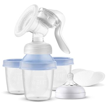 Ручной молокоотсос Philips Avent SCF430/13 с контейнерами