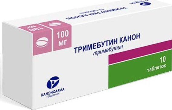 Купить тримебутин Канон таб 100 мг 10 шт (тримебутин) от 263 руб. в городе Москва и МО в интернет-аптеке Планета Здоровья