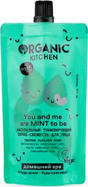 Organic kitchen домашний spa скраб-свежесть для лица тонизирующий 100мл you and me are mint to be