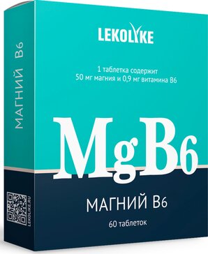 Lekolike таб магний в6 60 шт