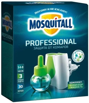 Mosquitall профессиональная защита электрофумигатор +жидкость 30 ночей