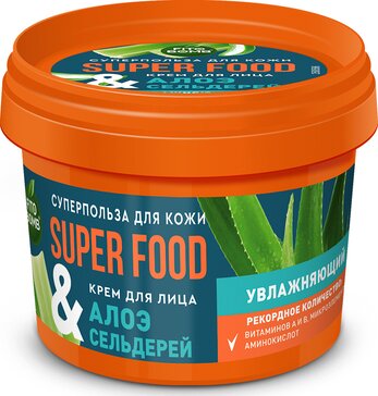 Fito superfood крем для лица увлажняющий 100мл алоэ/сельдерей