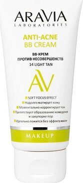 Aravia laboratories bb-крем против несовершенств anti-acne 50мл тон 14 light tan