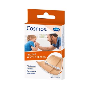 Cosmos Textil Elastic Пластырь текстильный эластичный 6х10 см 5 шт