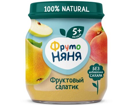 ФрутоНяня Пюре Фруктовый салатик 100 г