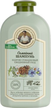 Рецепты бабушки агафьи шампунь семейный ежедневный уход 500мл для всех типов волос кедрово-ромашковый