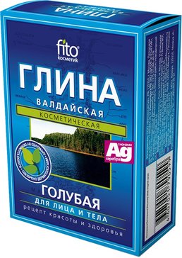 Глина сухая голубая Валдайская 100 г FitoКосметик