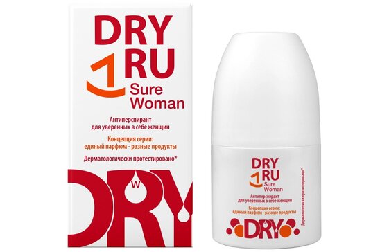 DRYRU (ДРАЙ РУ) антиперспирант для уверенных в себе женщин ролл 50 мл