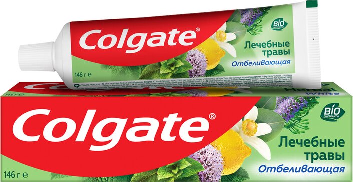 Colgate паста зубная 100мл лечебные травы отбеливающая