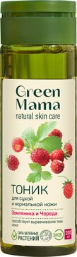 Green mama формула тайги тоник для лица 200мл для сухой и нормальной кожи череда и земляника