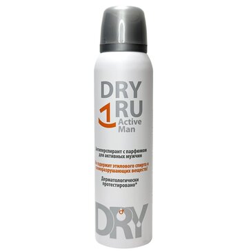 DRYRU (ДРАЙ РУ) Active Man Антиперспирант с парфюмом для активных мужчин 150 мл