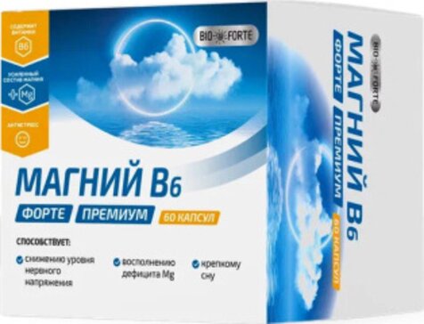 Bioforte Магний В6 форте Премиум капс 60 шт