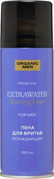 Охлаждающая пена для бритья Organic Men ExtraWater 200 мл