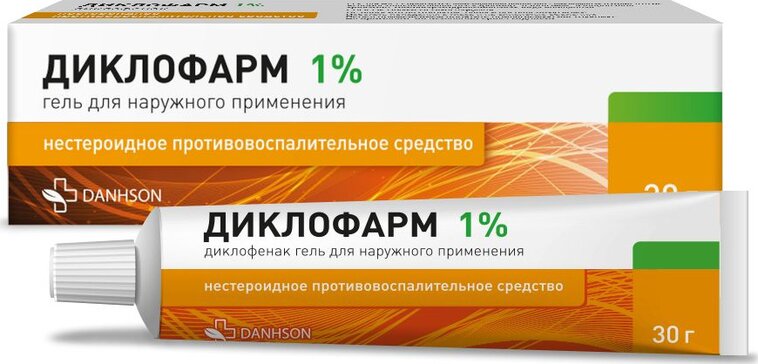 Диклофарм гель 1% 30 г для наружного применения