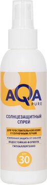 Aqa pure спрей солнцезащитный spf 30 150мл