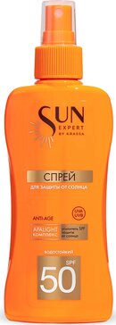 Krassa спрей солнцезащитный spf 50 sun expert 180мл