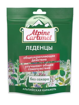 Alpine Caramel Альпийская карамель Леденцы без сахара 75 г