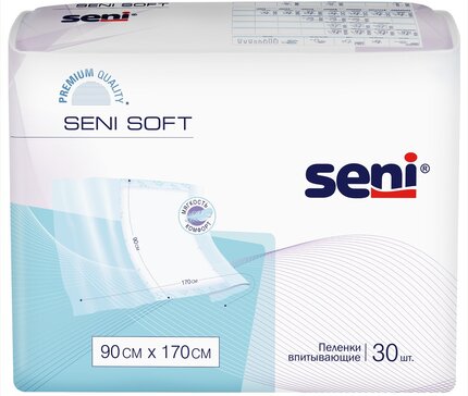 Seni soft пеленки гигиеническая впитывающая 90х170см 30 шт