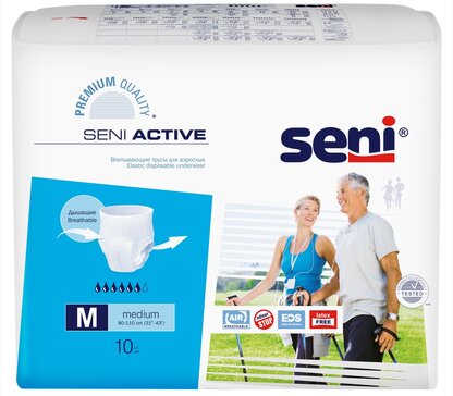 Seni active трусики впитывающие medium 10 шт