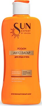 Krassa sun expert лосьон-автозагар для лица и тела 180мл