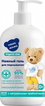 Наша мама organic line гель для подмывания младенцев 500мл