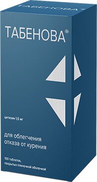 Табенова таб п/об пленочной 1.5мг 100 шт