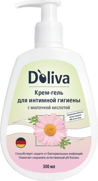 Doliva Крем-гель для интимной гигиены с молочной кислотой 300 мл