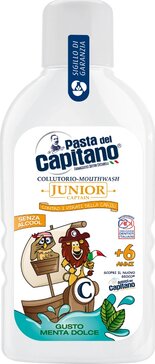 Pasta del Capitano Ополаскиватель для полости рта для детей старше 6 лет Мягкая мята 400 мл