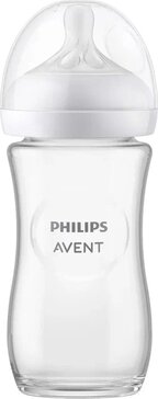 Бутылочка для кормления стеклянная Philips Avent Natural Response SCY933/01, 240 мл, 1 мес +, 1 шт